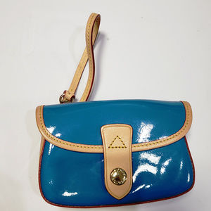 Dooney & Bourke Blue Patent Leather Small wristlet